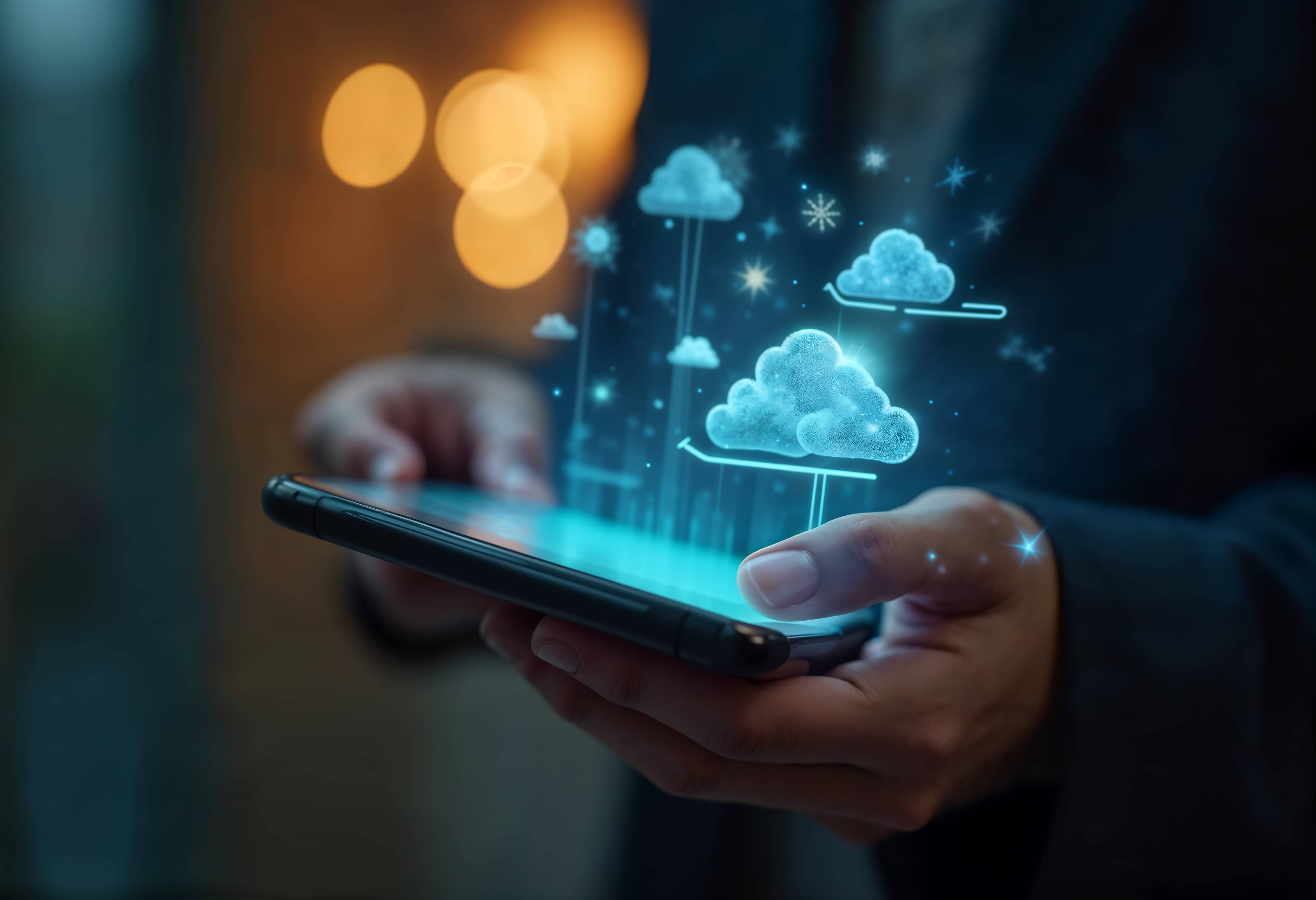 Cloud Anwendung auf Smartphone